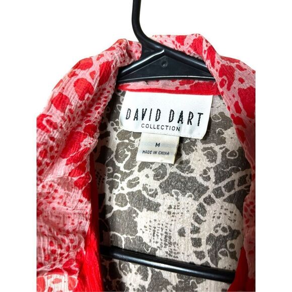 David Dart Women's 100% Silk Button Up Blouse/Shirt Size M - Picture 6 of 8